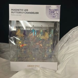 Magnetic led butterfly chandelier for locker